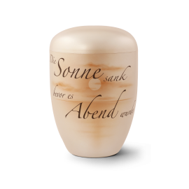 Edition Memento, perlmutt, handbemalt, Die Sonne sank…, biol. abbaub. Edition Memento, perlmutt, handbemalt, Die Sonne sank…, biol. abbaub.