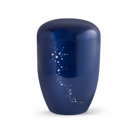 Edition Karat, hochglanz königsblau, Schweif aus Kristallen, biol. abbaub. Edition Karat, hochglanz königsblau, Schweif aus Kristallen, biol. abbaub.