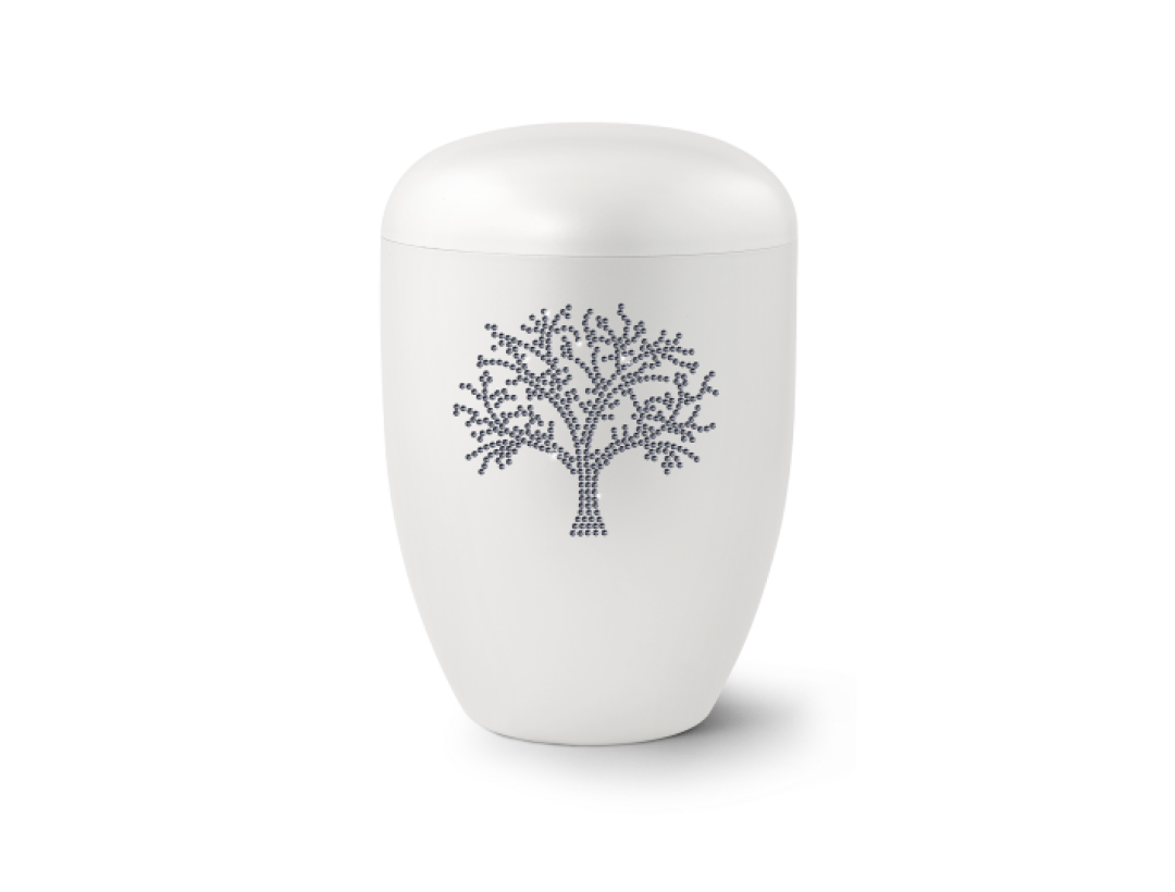 Edition Karat, perlmutt, Baum aus Kristallen graphite, biol. abbaub. Edition Karat, perlmutt, Baum aus Kristallen graphite, biol. abbaub.