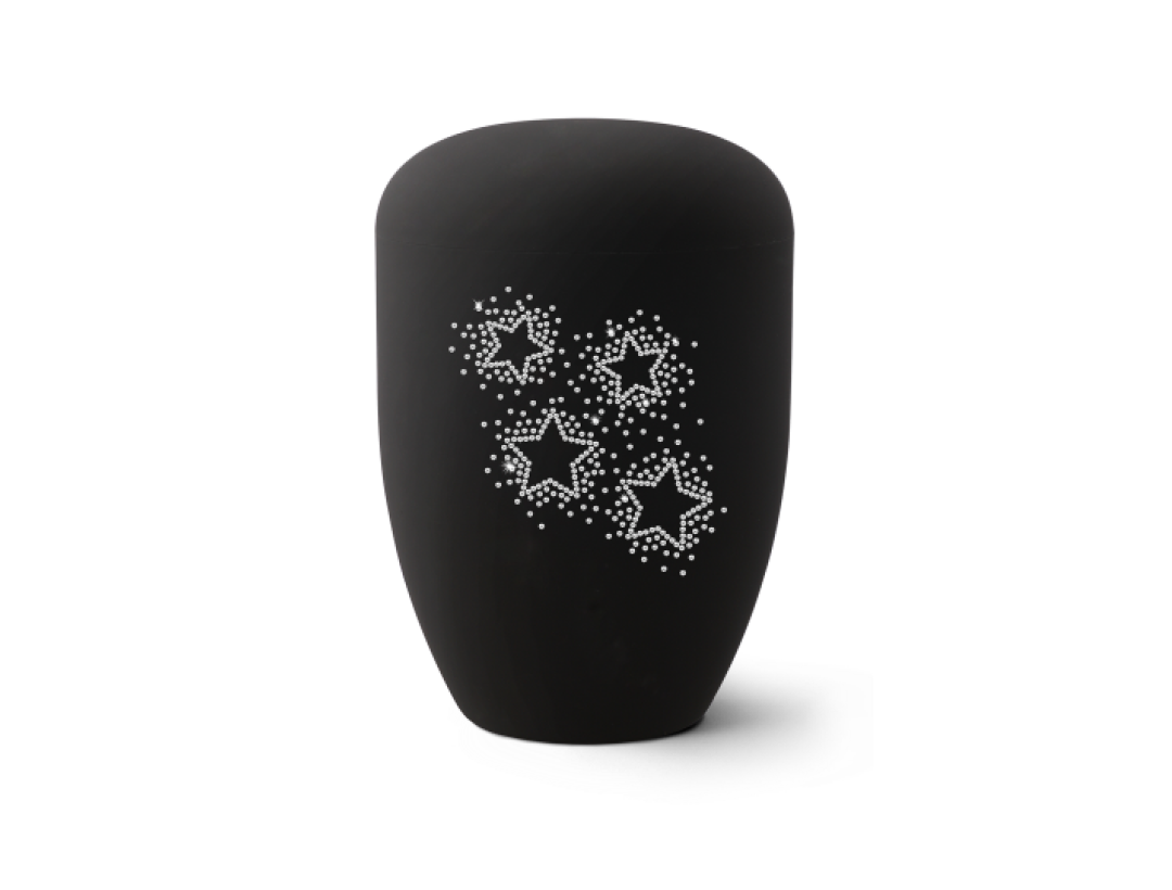 Edition Karat, Samton tiefschwarz, Sternenhimmel aus Kristallen, biol. abbaub. Edition Karat, Samton tiefschwarz, Sternenhimmel aus Kristallen, biol. abbaub.