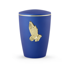 Edition Venezia, Samtton azur, betende Hände, biol. abbaub. Edition Venezia, Samtton azur, betende Hände, biol. abbaub.