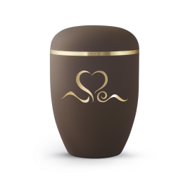 Edition Classique, Samtton café, goldenes Herz, biol. abbaub. Edition Classique, Samtton café, goldenes Herz, biol. abbaub.