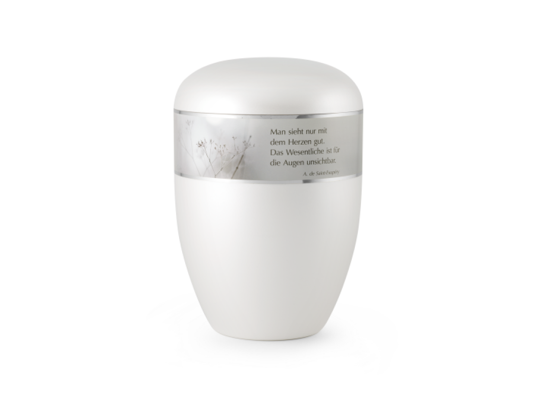 Edition Poesie BOK, perlmutt , Gräser, Man sieht nur mit dem Herzen...,  biol. abbaub.