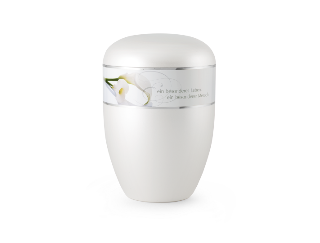 Edition Poesie BOK, perlmutt , Calla, Ein besonderes Leben…,  biol. abbaub. Edition Poesie BOK, perlmutt , Calla, Ein besonderes Leben…,  biol. abbaub.