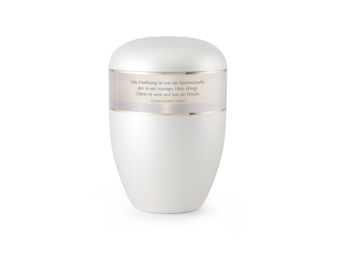 Edition Poesie BOK, perlmutt , Sonnenuntergang, Die Hoffnung ist wie…,  biol. abbaub.