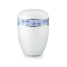 Edition 360°, weiß satiniert, Vergissmeinnicht, biol. abbaub. Edition 360°, weiß satiniert, Vergissmeinnicht, biol. abbaub.