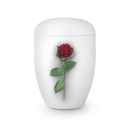 Edition Fleur, Klavierlack weiß, Rose, biol. abbaub.