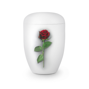 Edition Fleur, Klavierlack weiß, Rose, biol. abbaub.