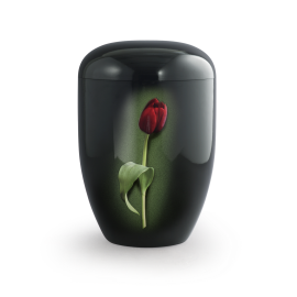 Edition Fleur, Klavierlack schwarz, Tulpe, biol. abbaub.