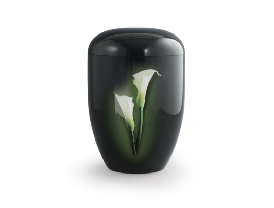 Edition Fleur, Klavierlack schwarz, Calla, biol. abbaub.