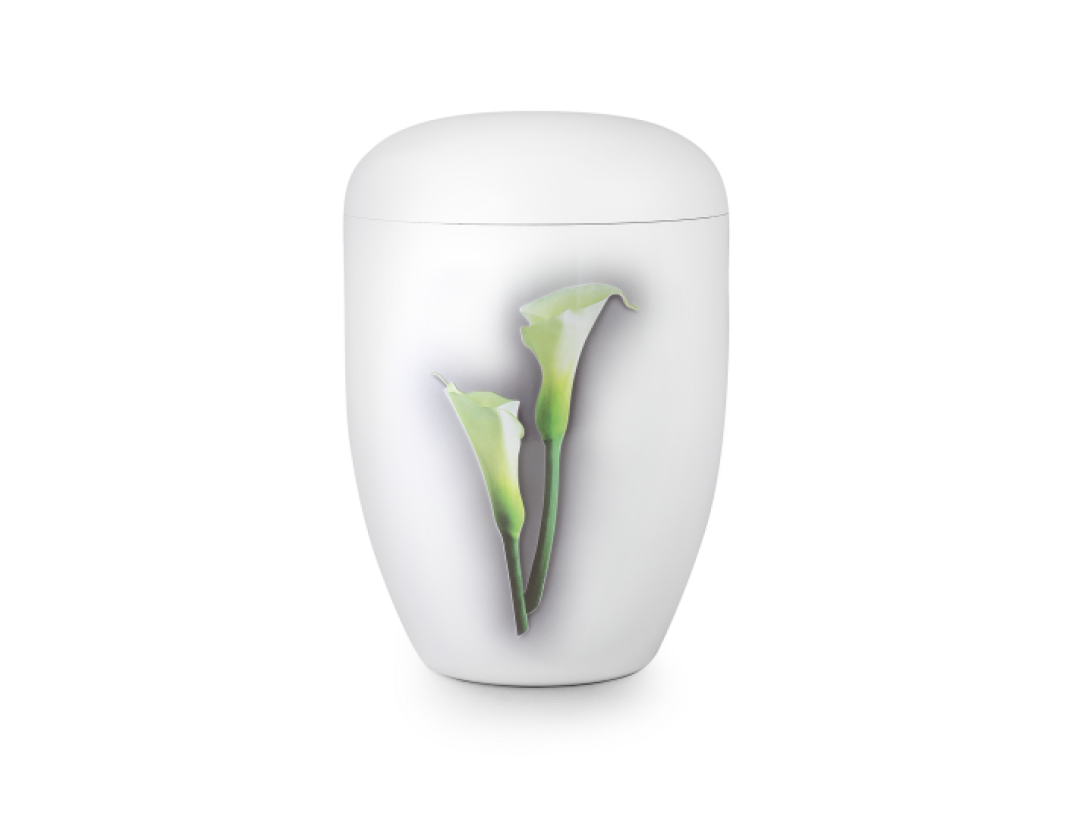 Edition Fleur, Klavierlack weiß, Calla, biol. abbaub.