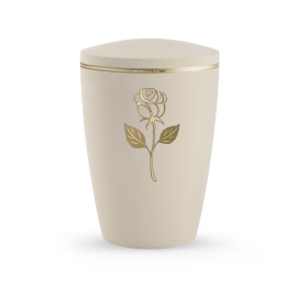 Edition Melina, Samtton Creme, Rose/Goldband matt/glänzend, biol. abbaub. Edition Melina, Samtton Creme, Rose/Goldband matt/glänzend, biol. abbaub.