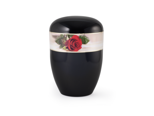 Edition 1, Klavierlack schwarz, Rose, biol. abbaub