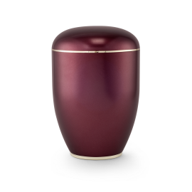 Edition Creatio, perlmutt weinrot, Fuß poliert, biol. abbaub. Edition Creatio, perlmutt weinrot, Fuß poliert, biol. abbaub.