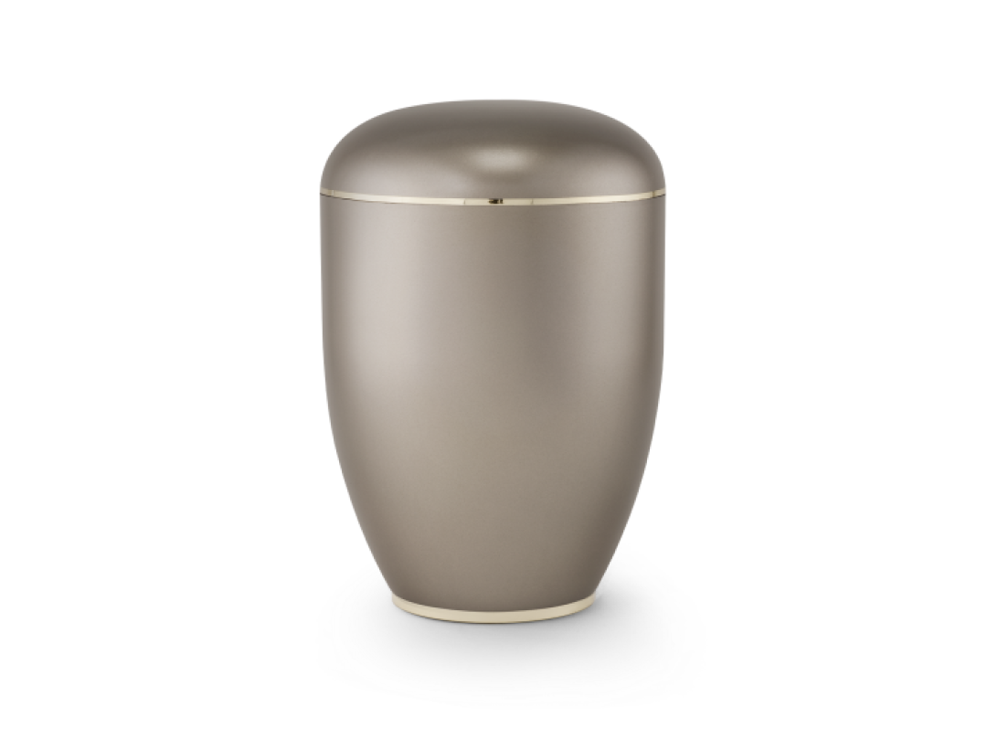 Edition Creatio, perlmutt fumé, Fuß poliert, biol. abbaub. Edition Creatio, perlmutt fumé, Fuß poliert, biol. abbaub.