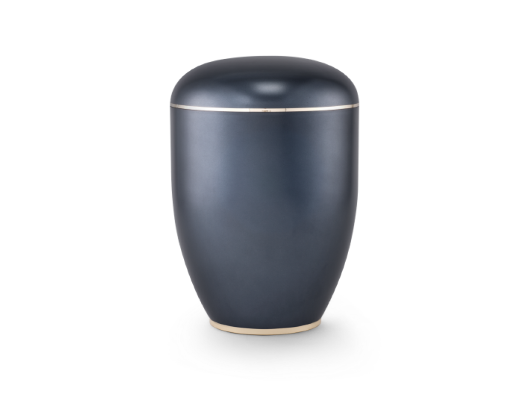 Edition Creatio, perlmutt mitternachtsblau, Fuß poliert, biol. abbaub. Edition Creatio, perlmutt mitternachtsblau, Fuß poliert, biol. abbaub.