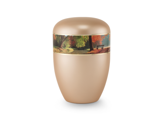 Edition 360°, perlmutt apricot, Bank am Fluss, biol. abbaub.