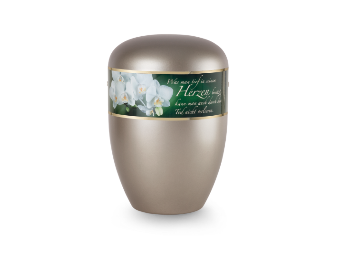 Edition Poesie, perlmutt fumé , Orchidee, Was man tief in seinem…,  biol. abbaub. Edition Poesie, perlmutt fumé , Orchidee, Was man tief in seinem…,  biol. abbaub.