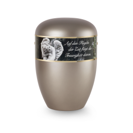 Edition Poesie, perlmutt fumé , Engel, Auf den Flügeln…,  biol. abbaub. Edition Poesie, perlmutt fumé , Engel, Auf den Flügeln…,  biol. abbaub.