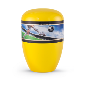Editon Fußball, gelb / schwarz, Fußballband, biol. abbaub.