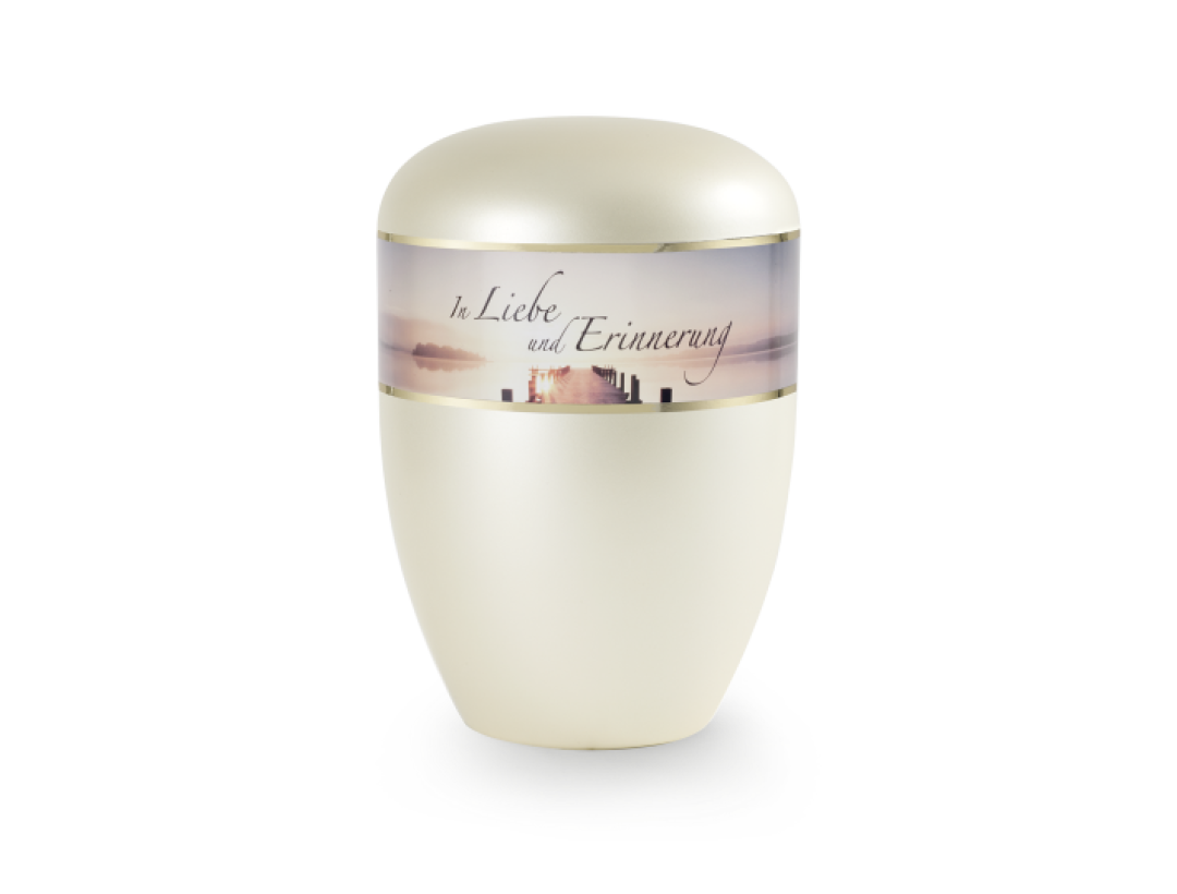 Edition Poesie, perlmutt champagner , Steg, In Liebe und Erinnerung…,  biol. abbaub. Edition Poesie, perlmutt champagner , Steg, In Liebe und Erinnerung…,  biol. abbaub.