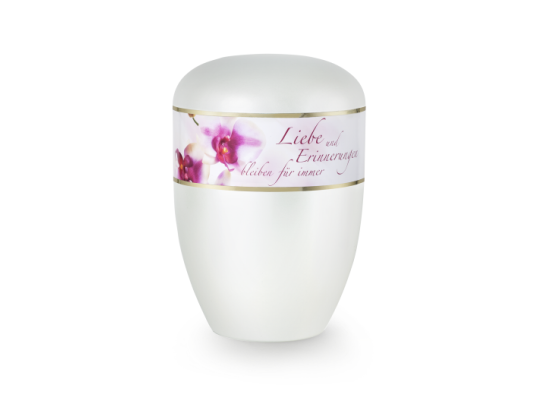 Edition Poesie, perlmutt , Orchidee, Liebe und Erinnerungen…,  biol. abbaub.