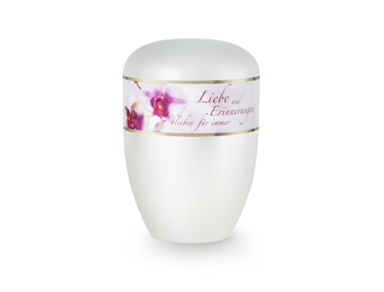 Edition Poesie, perlmutt , Orchidee, Liebe und Erinnerungen…,  biol. abbaub.