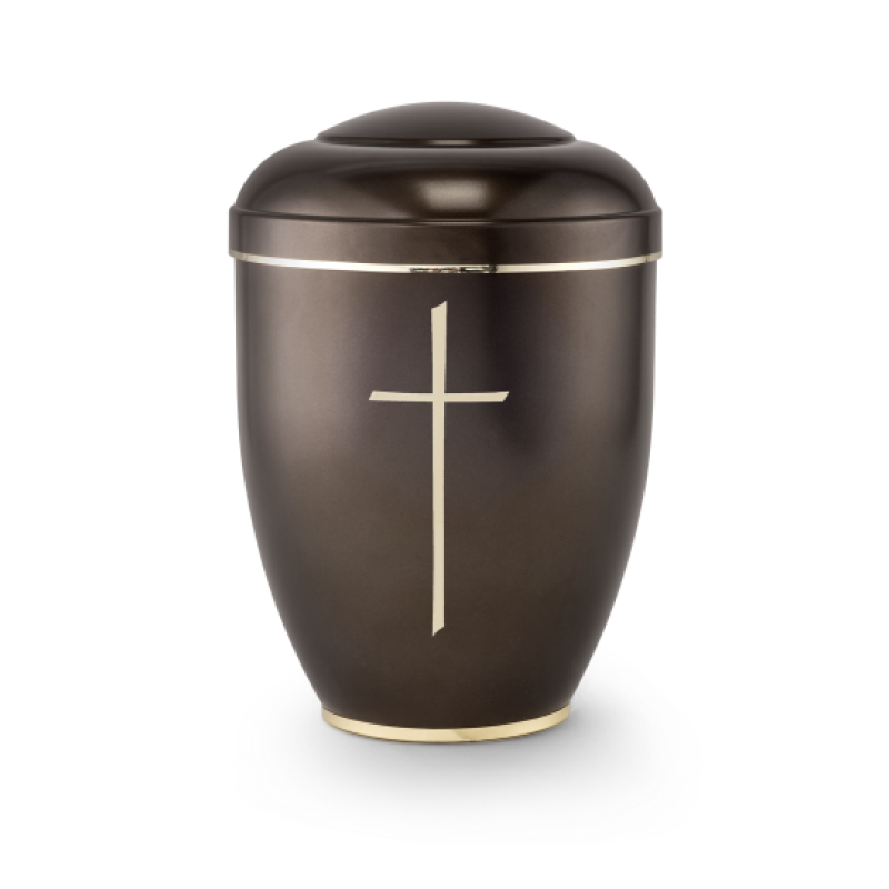 Edition Creatio, perlmutt chocolat, Fuß poliert, Kreuz