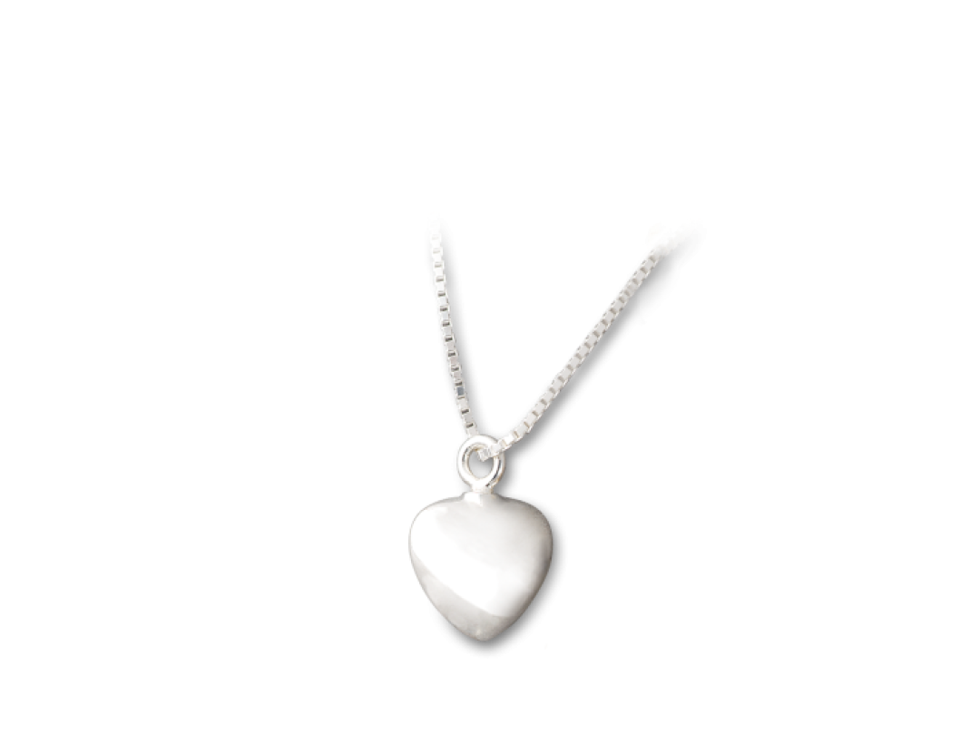 Am-Urn-Let, Herz, Sterlingsilber in Samtdose Am-Urn-Let, Herz, Sterlingsilber in Samtdose