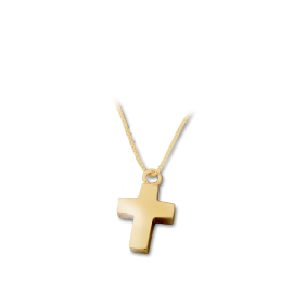 Am-Urn-Let, vergoldetes Sterlingsilber in Samtdose Kreuzform