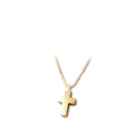 Am-Urn-Let, vergoldetes Sterlingsilber in Samtdose Kreuzform kleine Ausführung