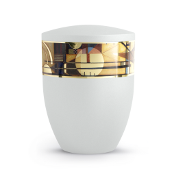 Edition Arte, Künstlerserie, weiß, umlaufendes Motiv Sonne Edition Arte, Künstlerserie, weiß, umlaufendes Motiv Sonne