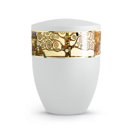 Edition Arte, Künstlerserie, weiß, umlaufendes Motiv Lebensbaum Edition Arte, Künstlerserie, weiß, umlaufendes Motiv Lebensbaum