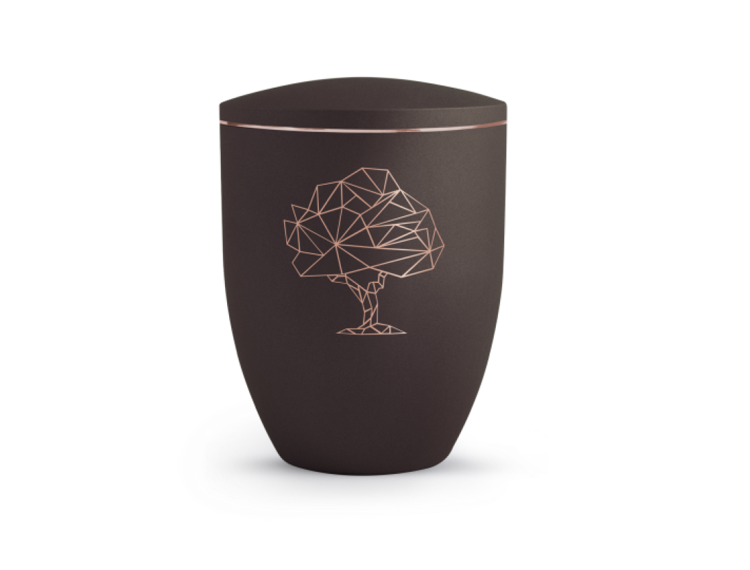 Edition Geometric, velvet siena, kupferfarbenes Motiv Baum Edition Geometric, velvet siena, kupferfarbenes Motiv Baum