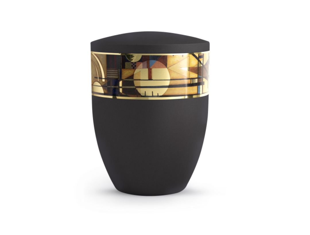 Edition Arte, Künstlerserie, schwarz, umlaufendes Motiv Sonne Edition Arte, Künstlerserie, schwarz, umlaufendes Motiv Sonne