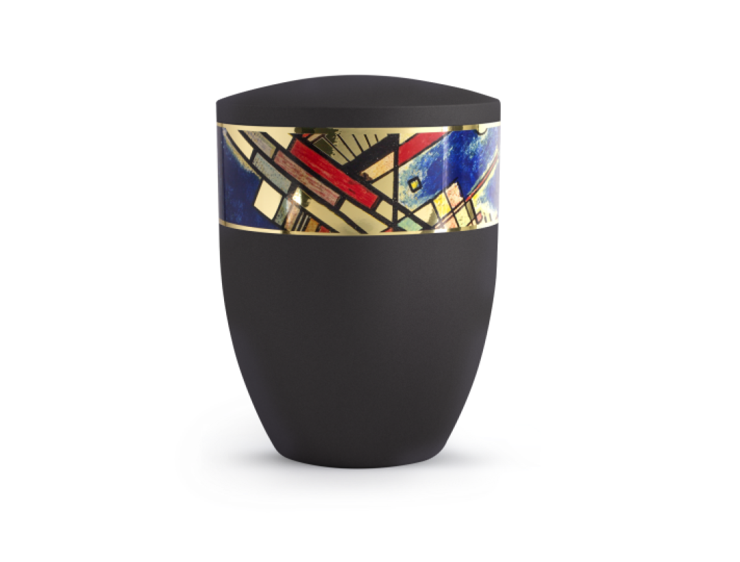 Edition Arte, Künstlerserie, schwarz, umlaufendes Motiv Linien Edition Arte, Künstlerserie, schwarz, umlaufendes Motiv Linien