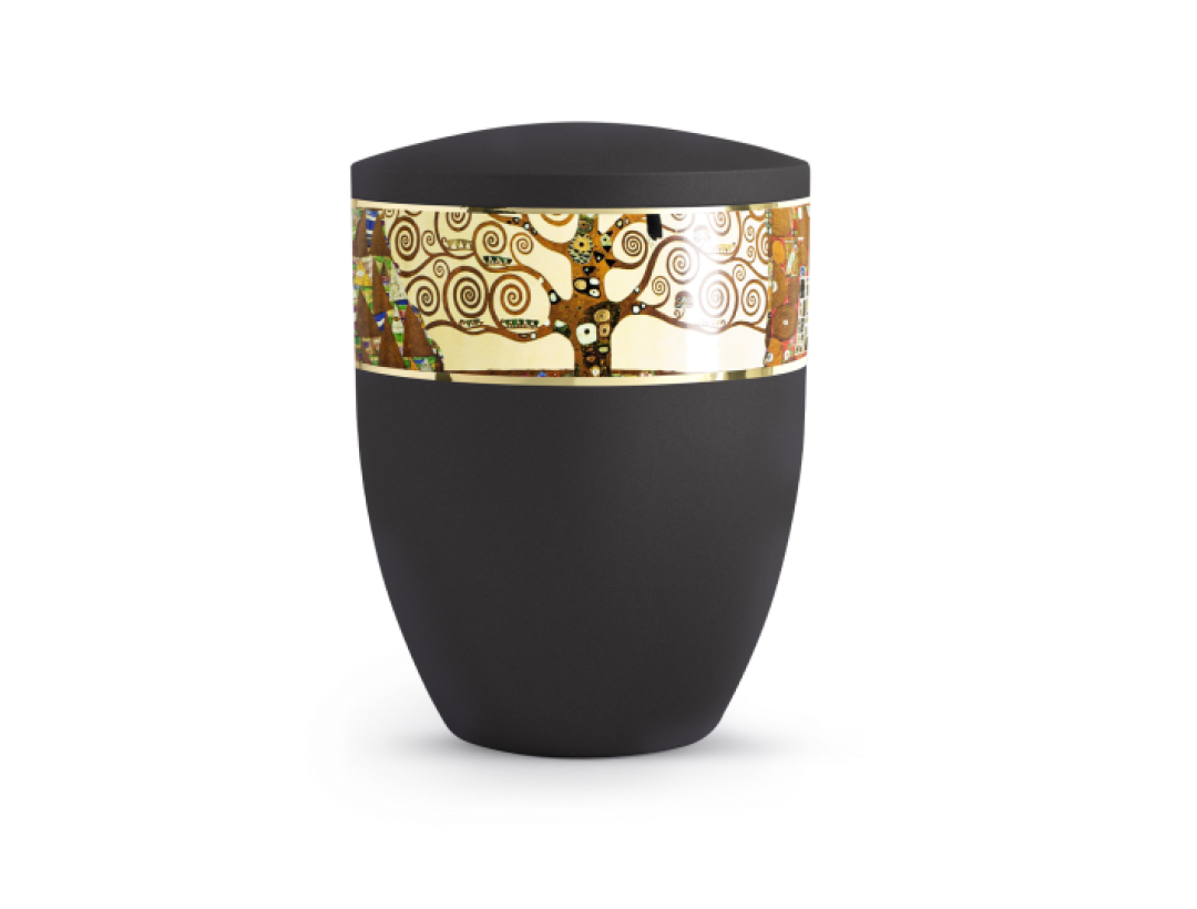 Edition Arte, Künstlerserie, schwarz, umlaufendes Motiv Lebensbaum Edition Arte, Künstlerserie, schwarz, umlaufendes Motiv Lebensbaum