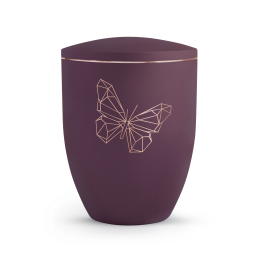 Edition Geometric, velvet berry, kupferfarbenes Motiv Schmetterling Edition Geometric, velvet berry, kupferfarbenes Motiv Schmetterling