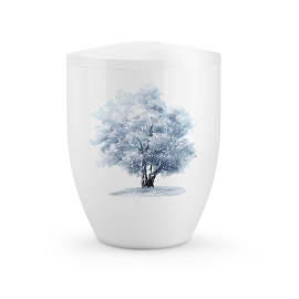 Edition Silva, Hochglanz weiß, Winterbaum, biol. abbaub. Edition Silva, Hochglanz weiß, Winterbaum, biol. abbaub.