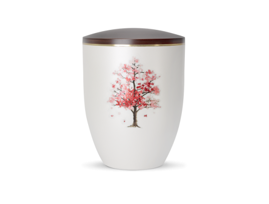Edition Silva, Perlmutt-Mattweiß, Kirschblüten