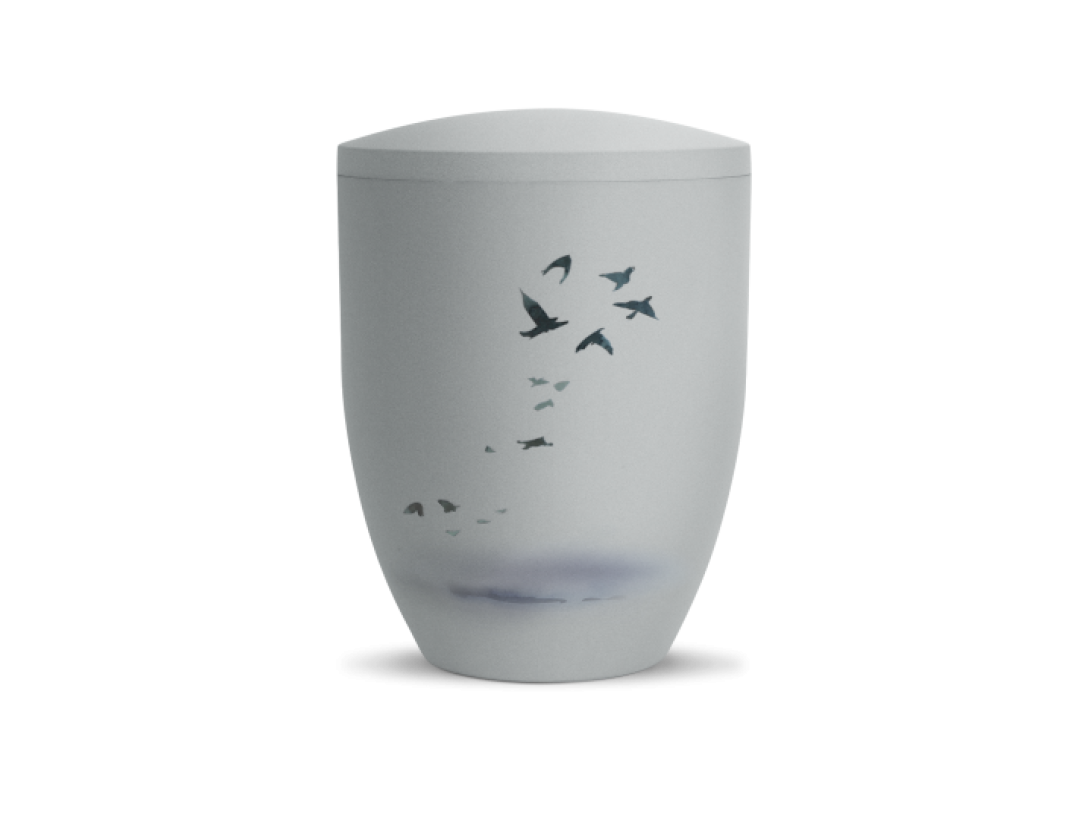 Edition By Nature, Samtton Grau, Vogelzug, biol. abbaubar Edition By Nature, Samtton Grau, Vogelzug, biol. abbaubar