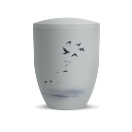 Edition By Nature, Samtton Grau, Vogelzug, biol. abbaubar Edition By Nature, Samtton Grau, Vogelzug, biol. abbaubar