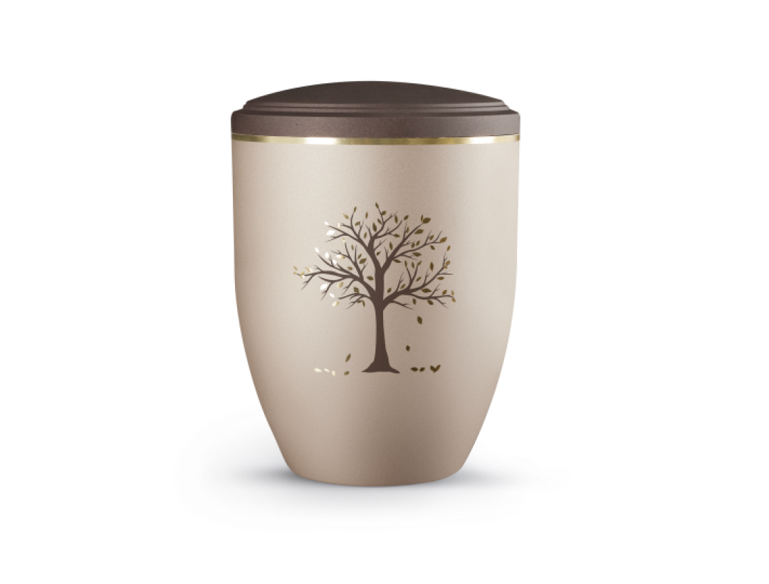 Edition La Vida, champagner/siena, Baum Herbst gold/siena, biol. abbaub. Edition La Vida, champagner/siena, Baum Herbst gold/siena, biol. abbaub.