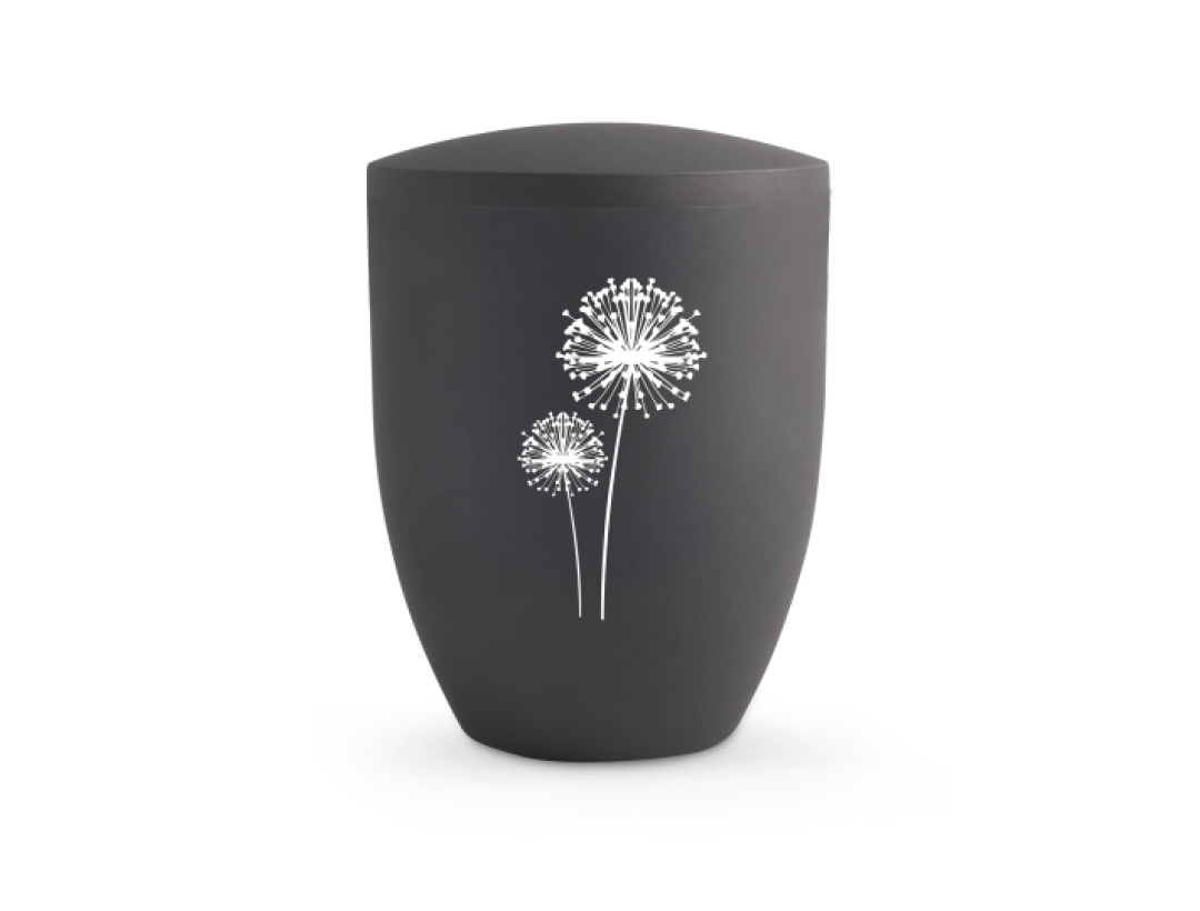 Edition By Nature, anthrazit, Pusteblume, an die bekannten BOK Motive angelehnt, biol. abbaub. Edition By Nature, anthrazit, Pusteblume, an die bekannten BOK Motive angelehnt, biol. abbaub.