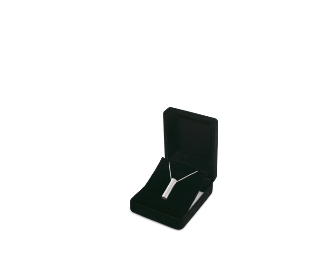 Am-Urn-Let, 925 Sterlingsilber zylindrisch, matt gebürstet,