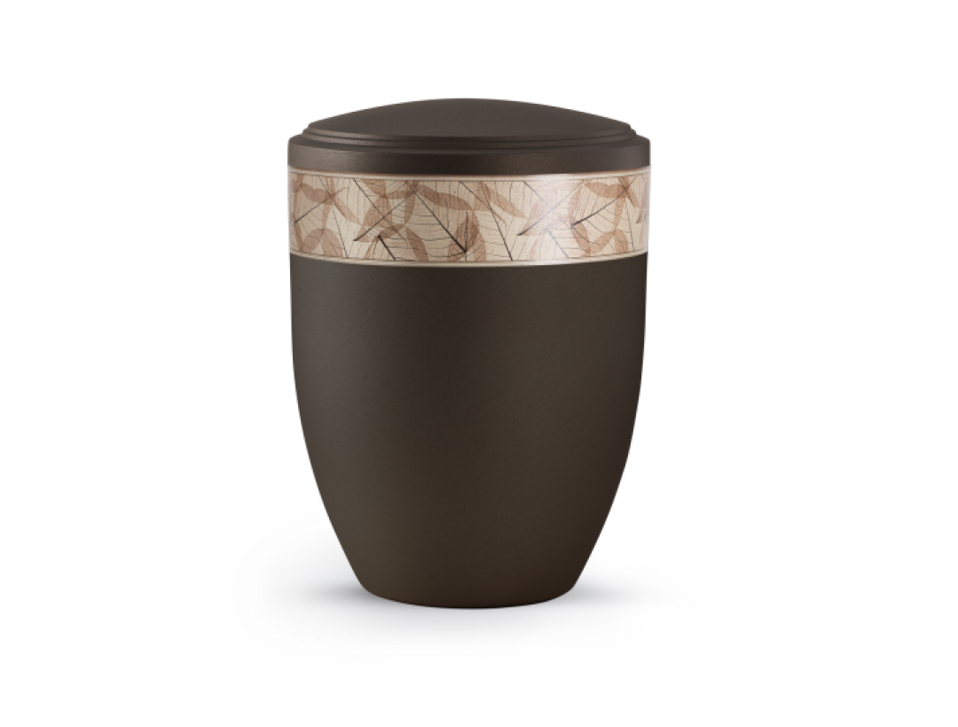 Edition Papyrus, velvet siena, Blätterdekor Edition Papyrus, velvet siena, Blätterdekor