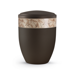 Edition Papyrus, velvet siena, Blätterdekor Edition Papyrus, velvet siena, Blätterdekor