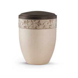 Edition Papyrus, velvet champagner / siena, Dekor Zweige, Band aus Pflanzenfasern, biol. abbaub.