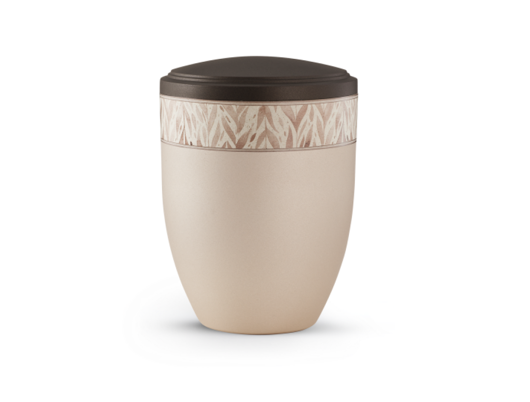 Edition Papyrus, Champagner/Siena, Zweige, Band aus Pflanzenfasern, biol. abbaub.