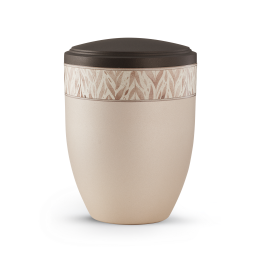 Edition Papyrus, Champagner/Siena, Zweige, Band aus Pflanzenfasern, biol. abbaub.